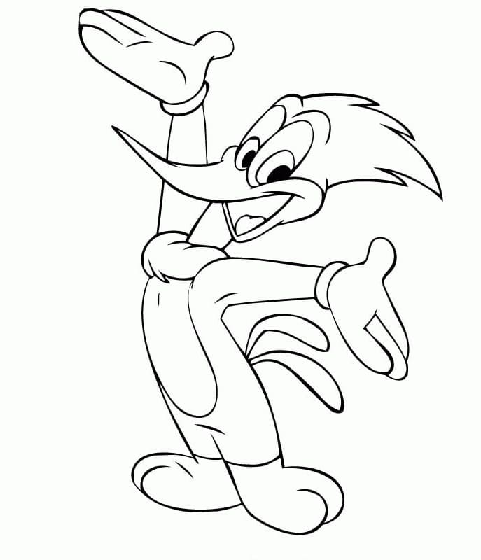Woody Woodpecker Gratuit coloring page
