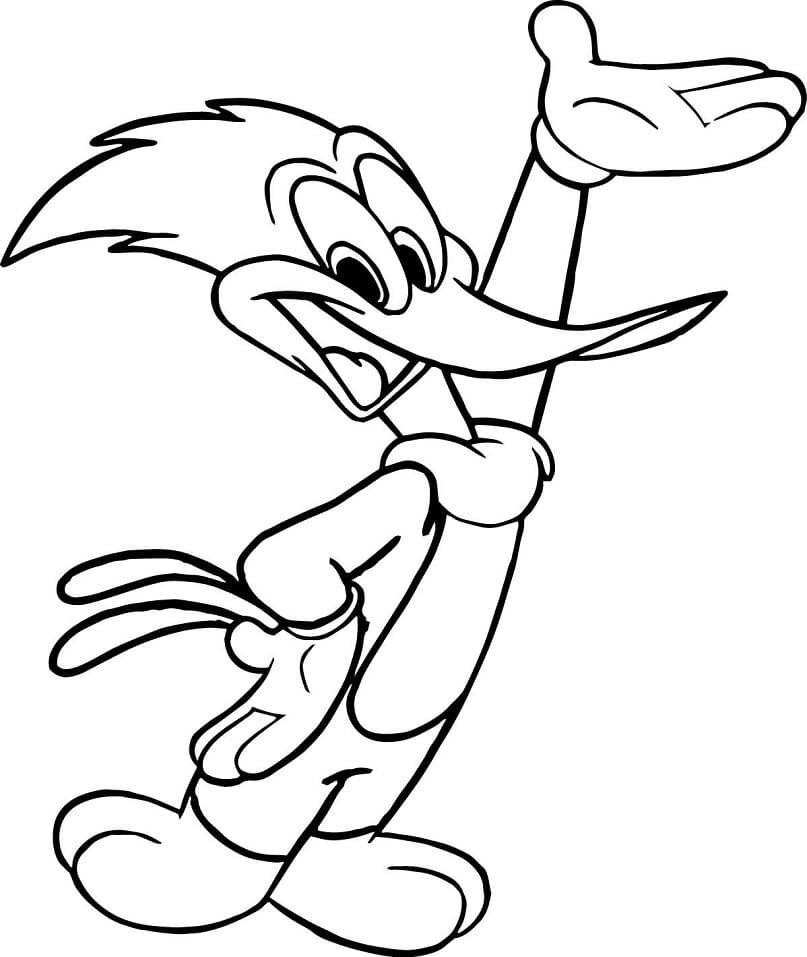 Woody Woodpecker Pour Enfants coloring page