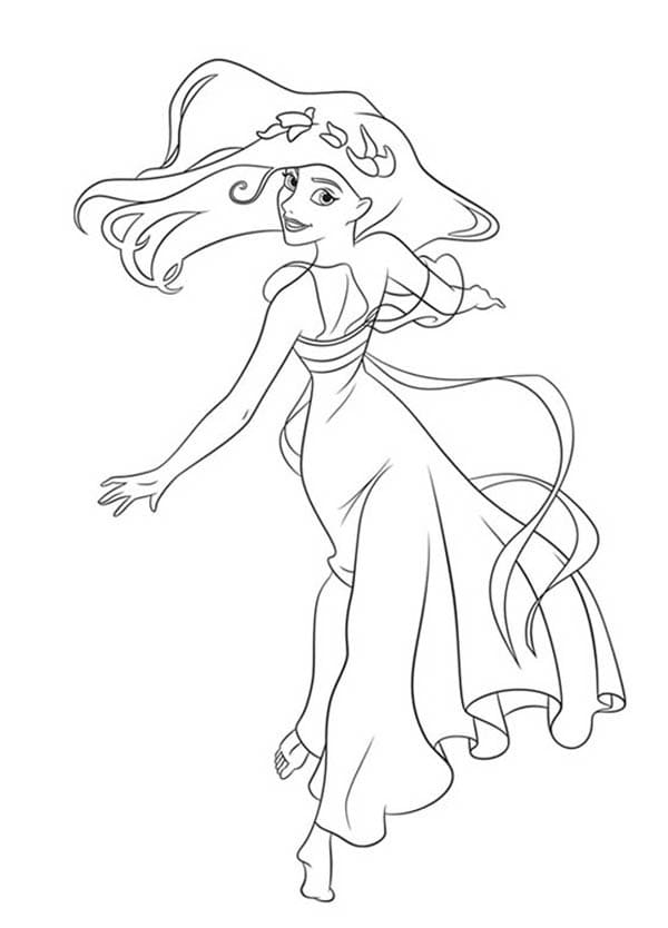 Belle Giselle coloring page