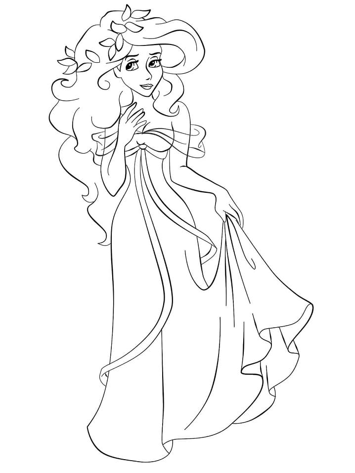 Belle Princesse Giselle coloring page