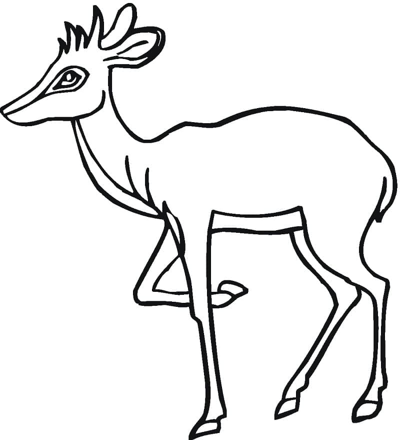 Dessin d’Antilope coloring page