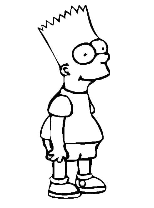 Coloriage Bart Simpson