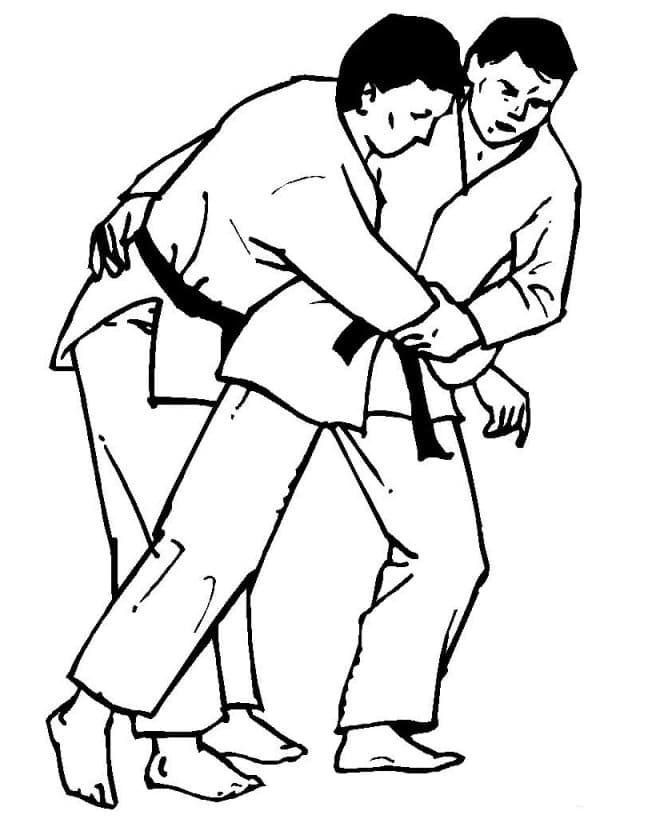 Dessin de Judo coloring page