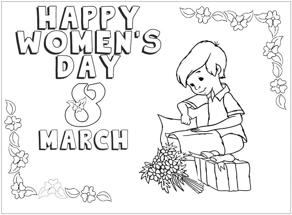 Dessin de la Journée de la Femme Gratuit coloring page