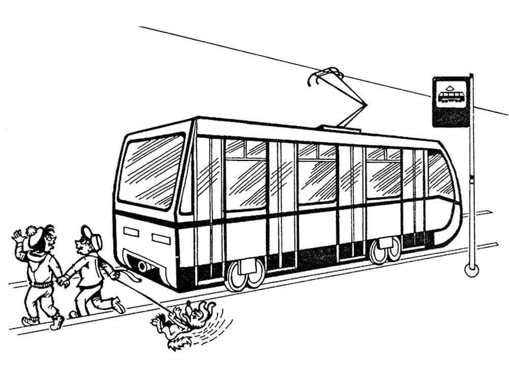 Dessin de Tramway coloring page