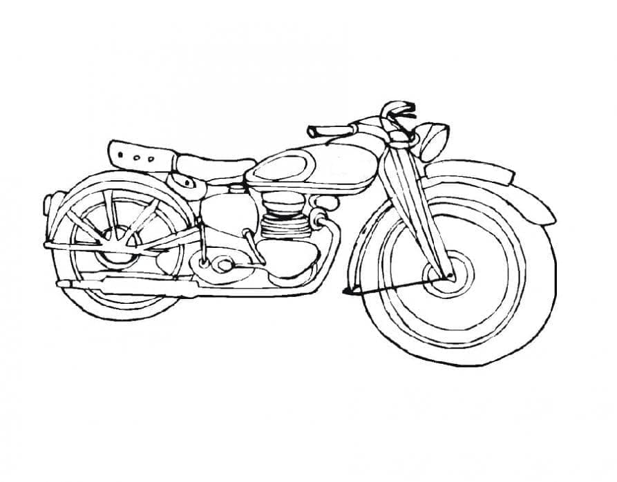 Dessin Gratuit de Harley Davidson coloring page