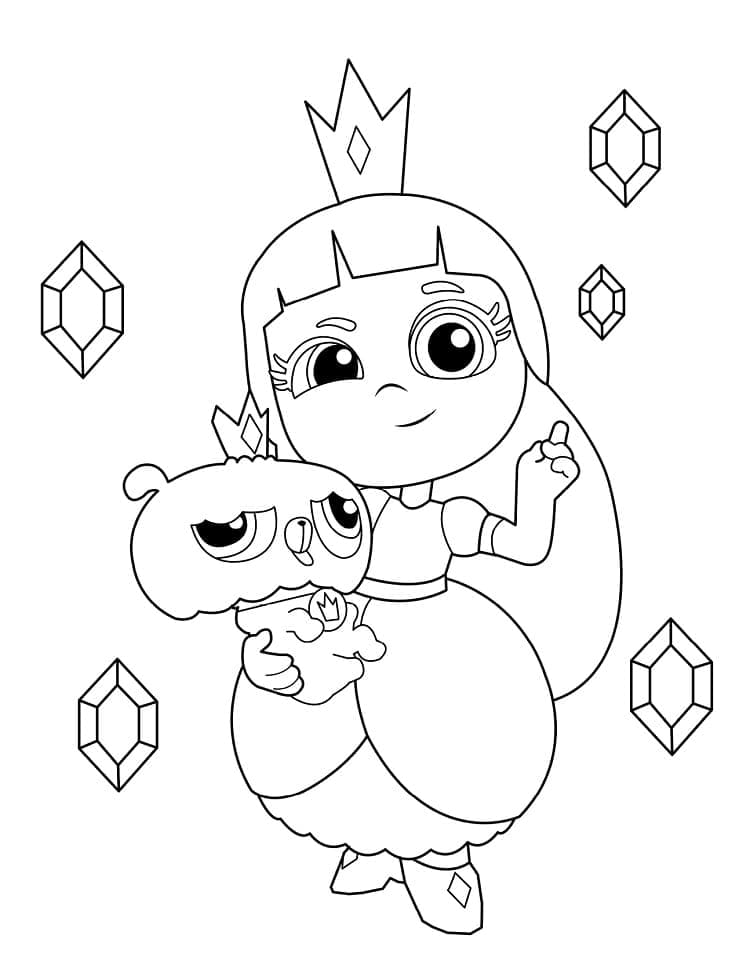 Grizelda et Frookie coloring page