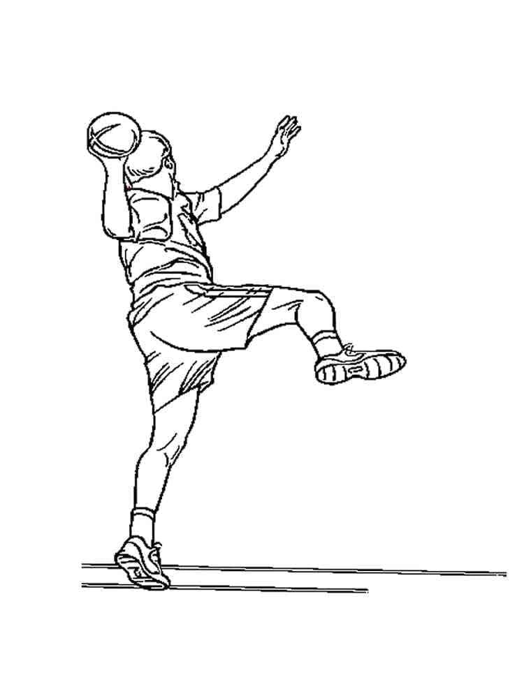 Handball Gratuit coloring page