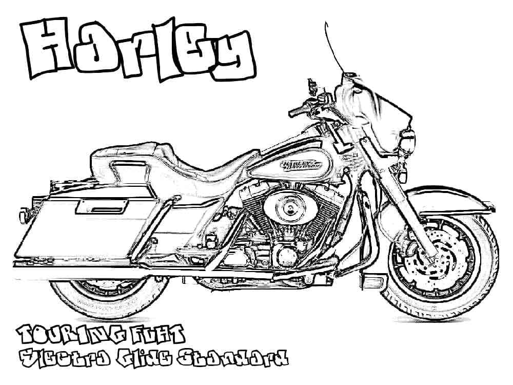 Harley Davidson à télécharger coloring page