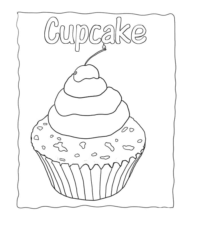 Image de Cupcake coloring page