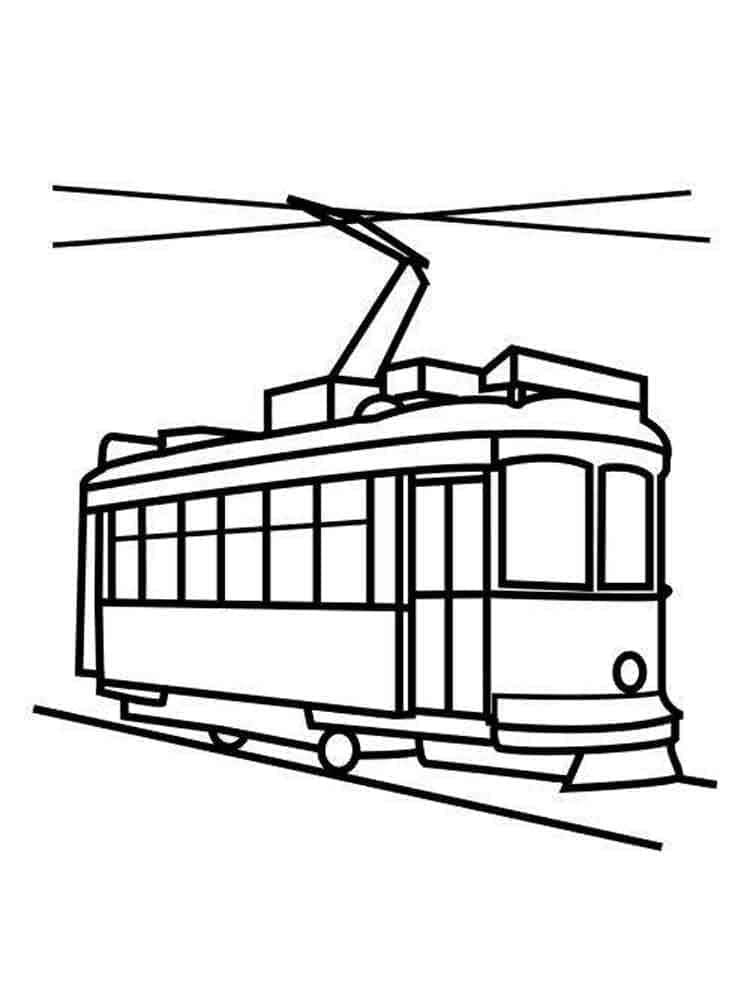 Coloriage Image du Tramway