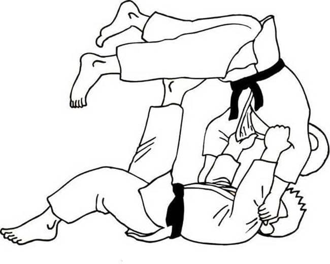 Judo Imprimable coloring page