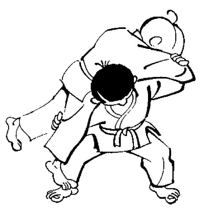 Coloriage Judo Pour Enfants