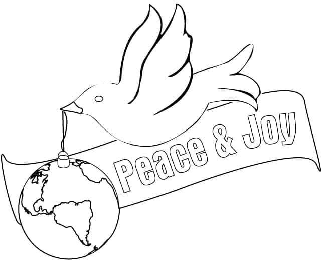 La Paix et la Joie coloring page