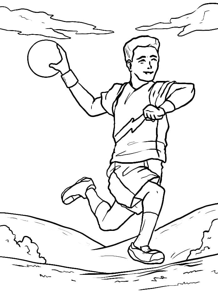 Coloriage Handball