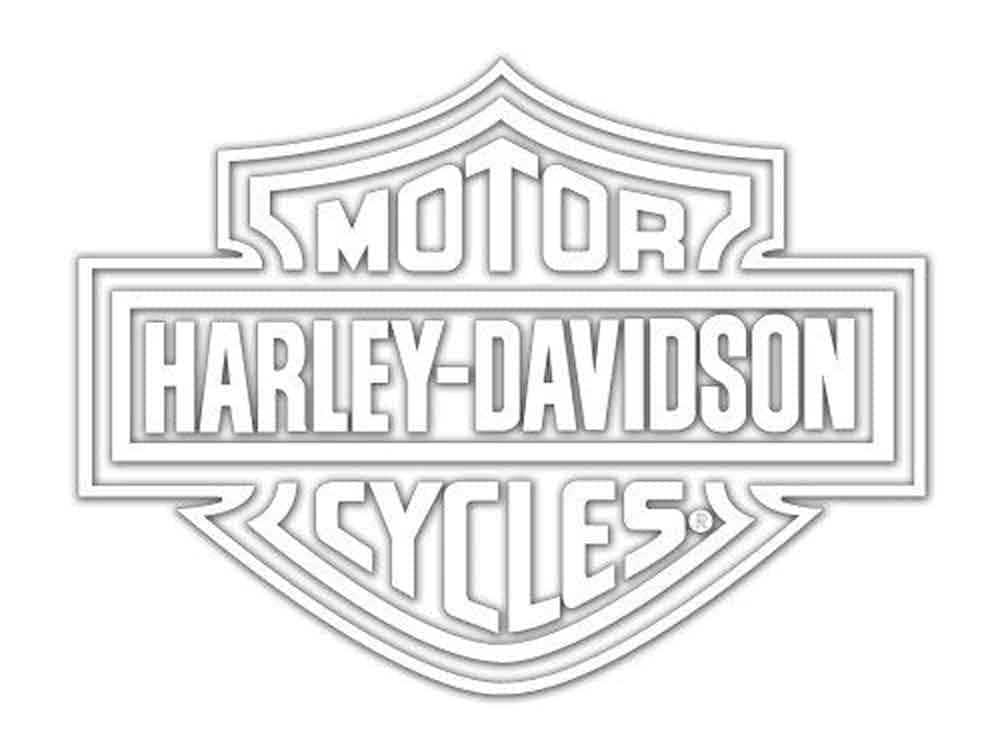 Logo Harley Davidson coloring page