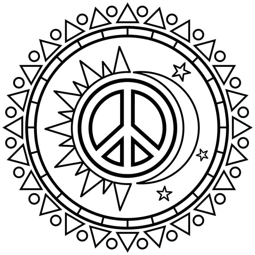 Paix Imprimable coloring page