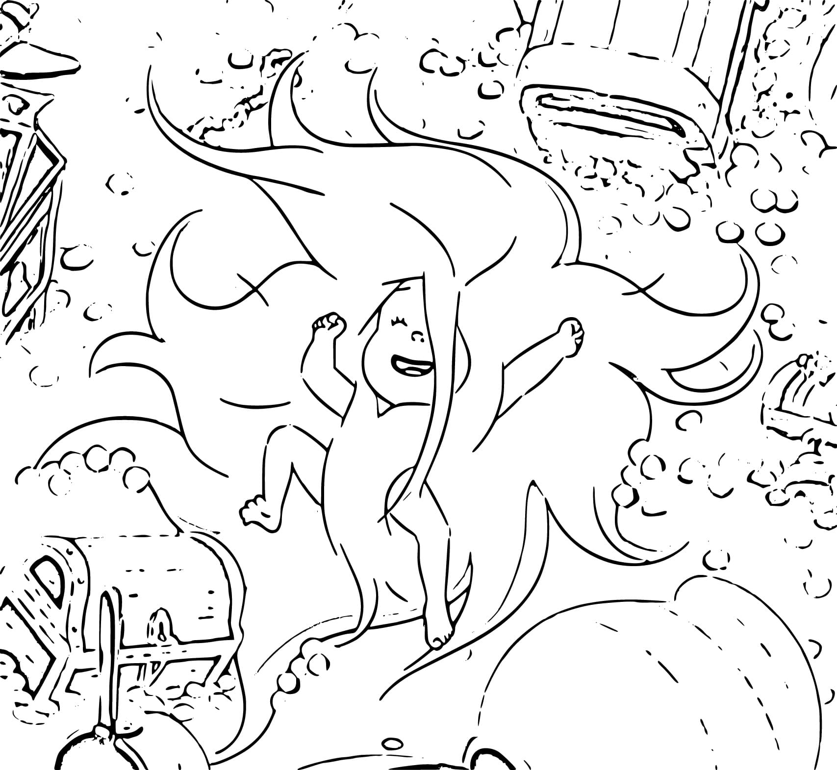 Princesse Dragon Pour Enfants coloring page