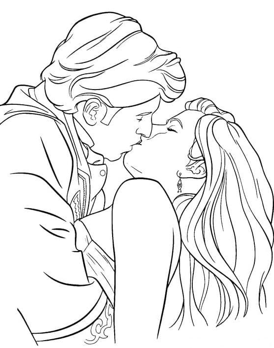 Robert Philip Embrasse Giselle coloring page