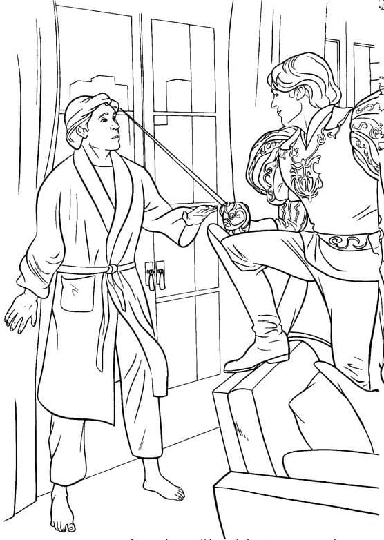 Robert Philip et Prince Edouard coloring page