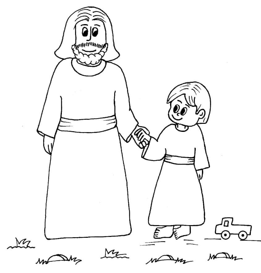 Saint Joseph Pour Enfants coloring page