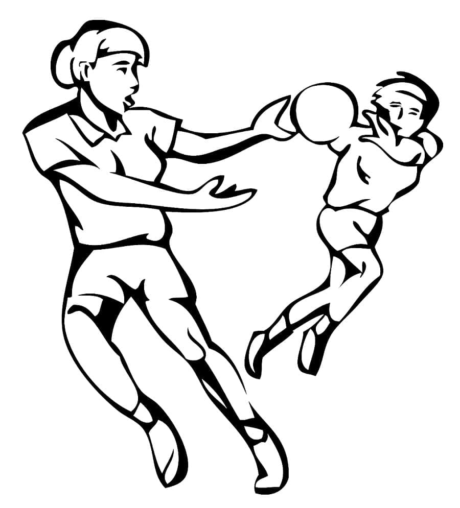 Coloriage Sport de Handball