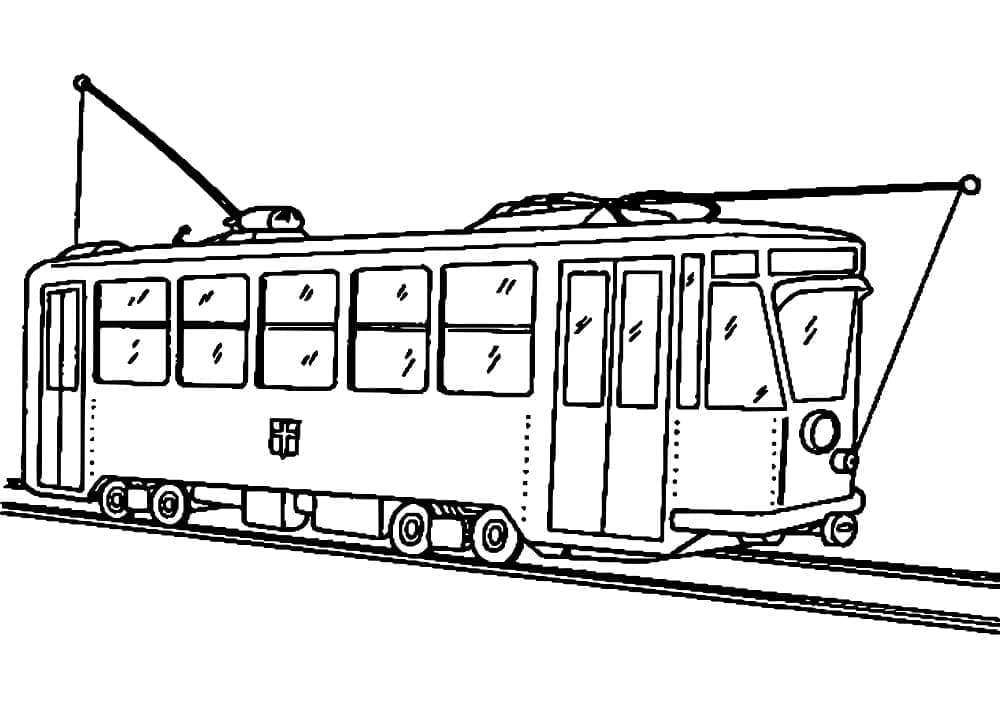 Tramway en Ligne coloring page