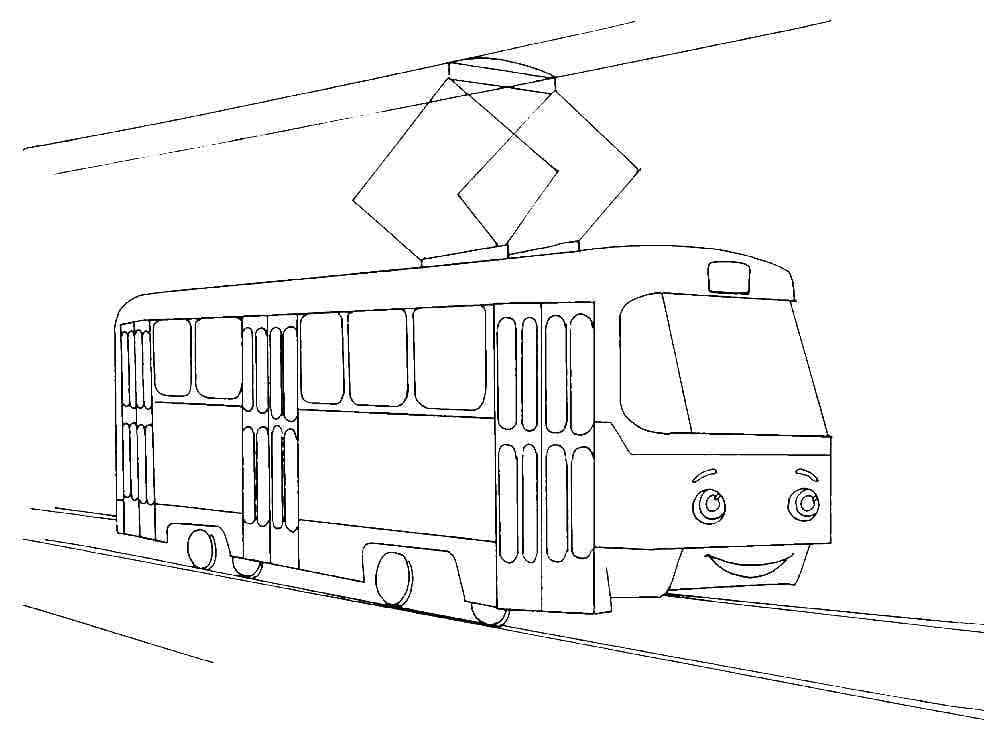 Coloriage Tramway Normal