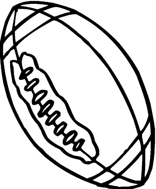 Coloriage Ballon de Rugby