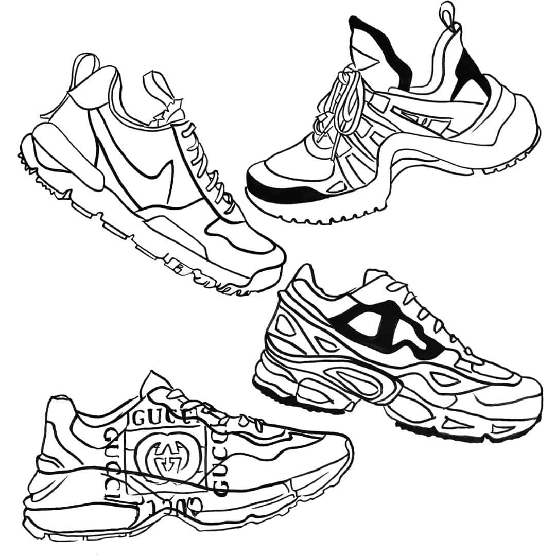 Belles Chaussures coloring page
