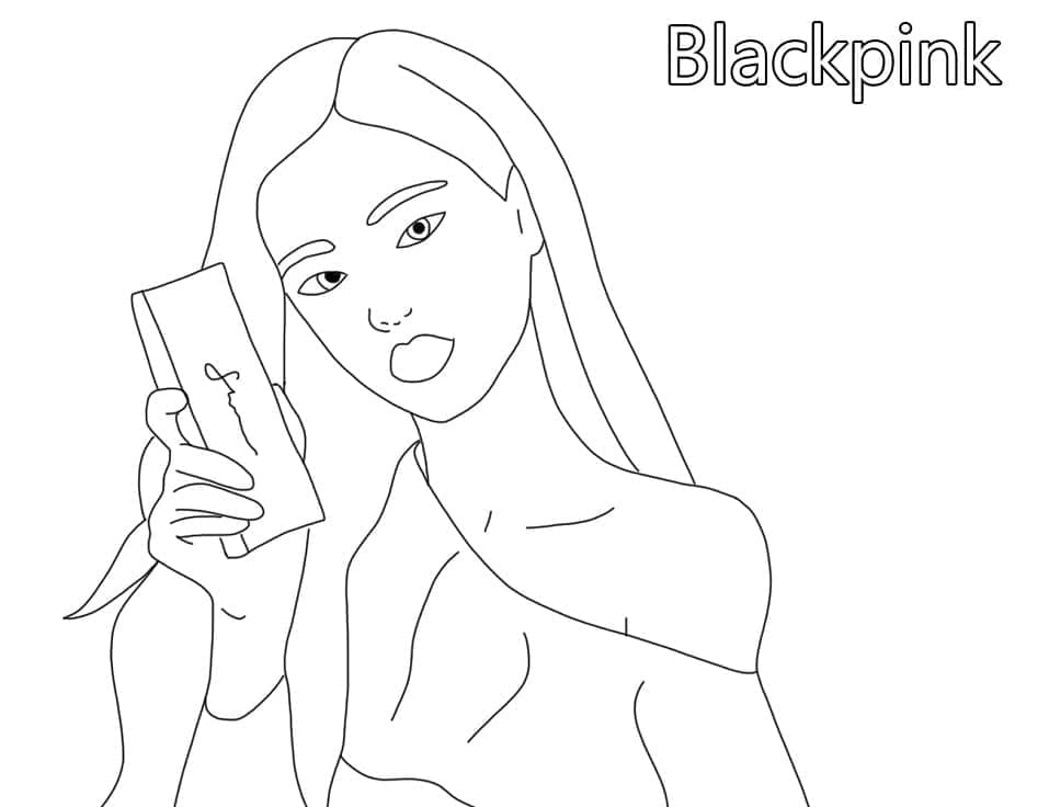 Blackpink Jennie coloring page