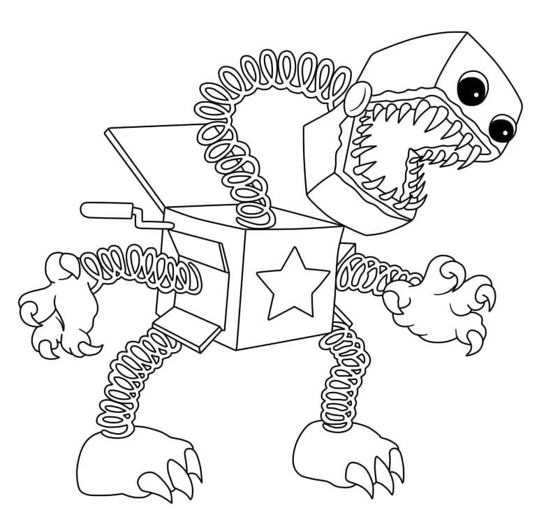 Coloriage Boxy Boo Effrayant