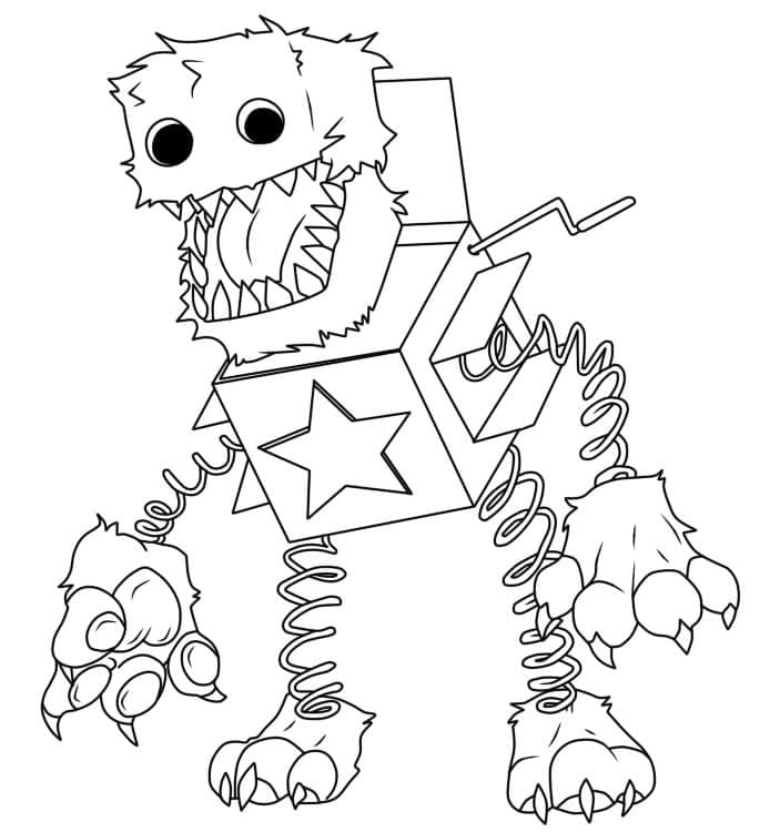 Boxy Boo Project Playtime coloring page