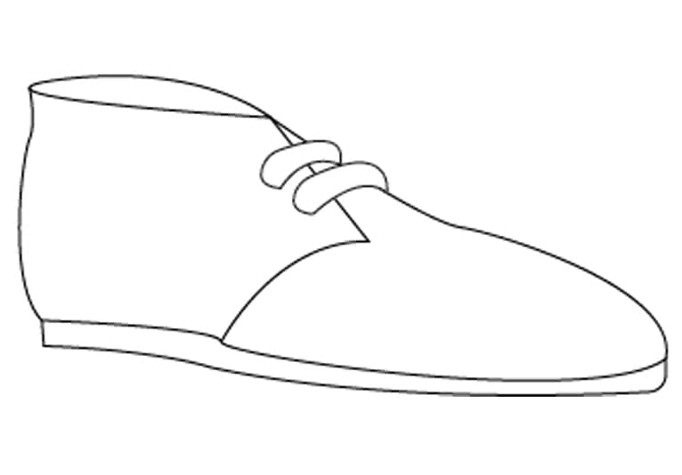 Chaussure Facile coloring page