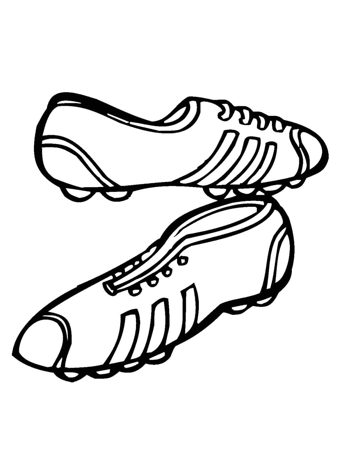 Chaussures de Foot coloring page