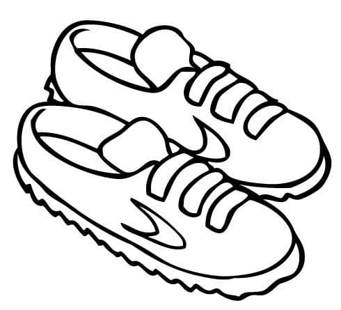 Chaussures de Sport coloring page