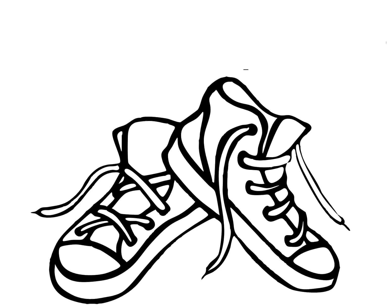 Chaussures Enfants coloring page