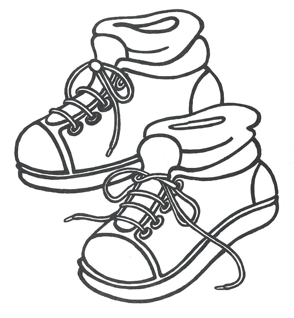 Chaussures Mignon coloring page