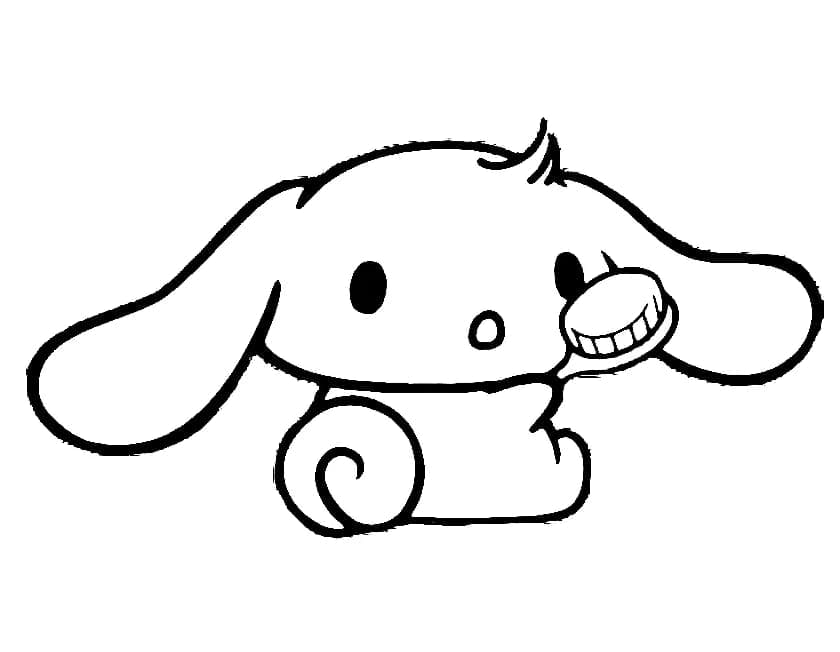 Cinnamoroll Curieux coloring page