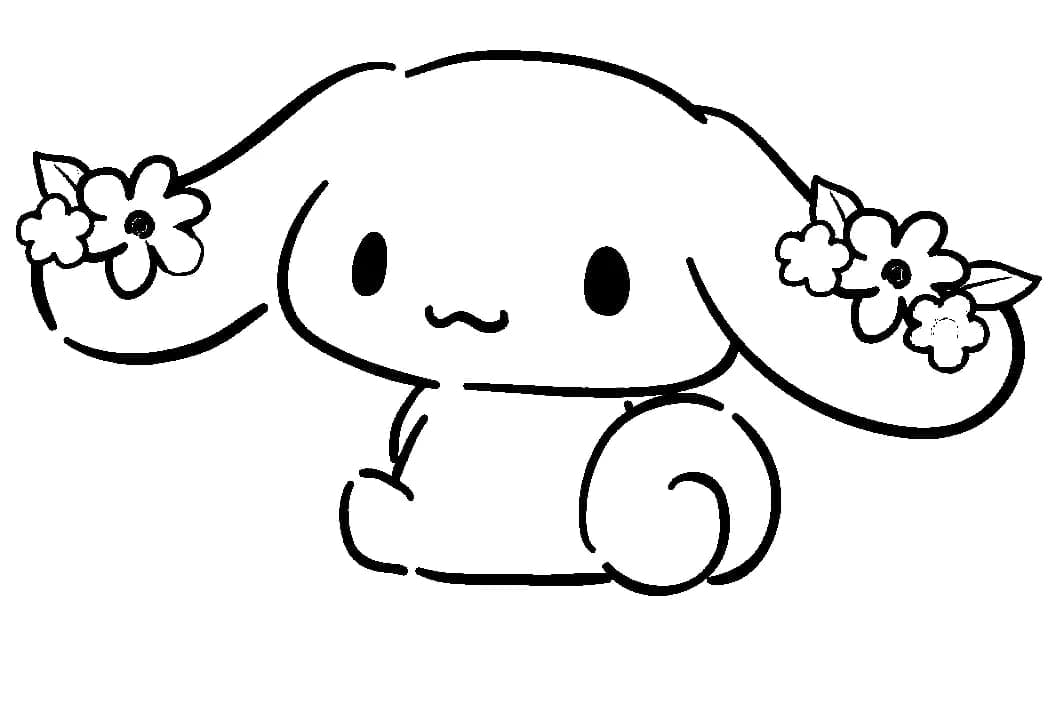 Cinnamoroll de Sanrio coloring page
