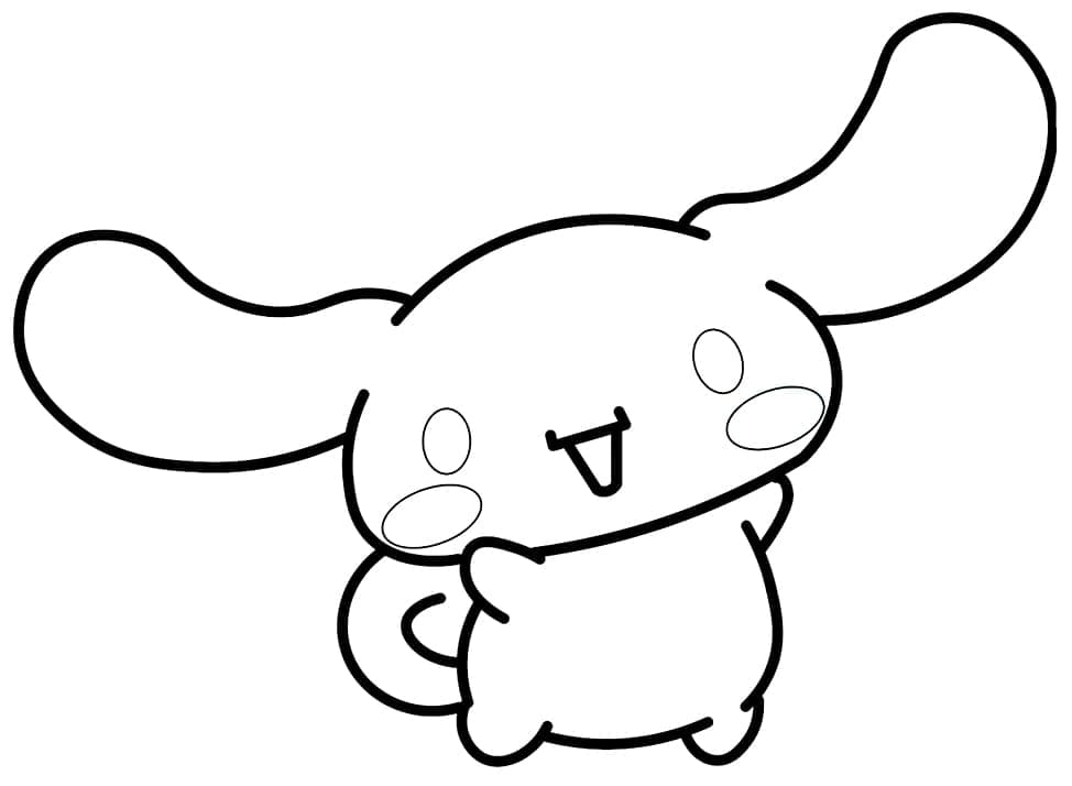 Coloriage Cinnamoroll Souriant