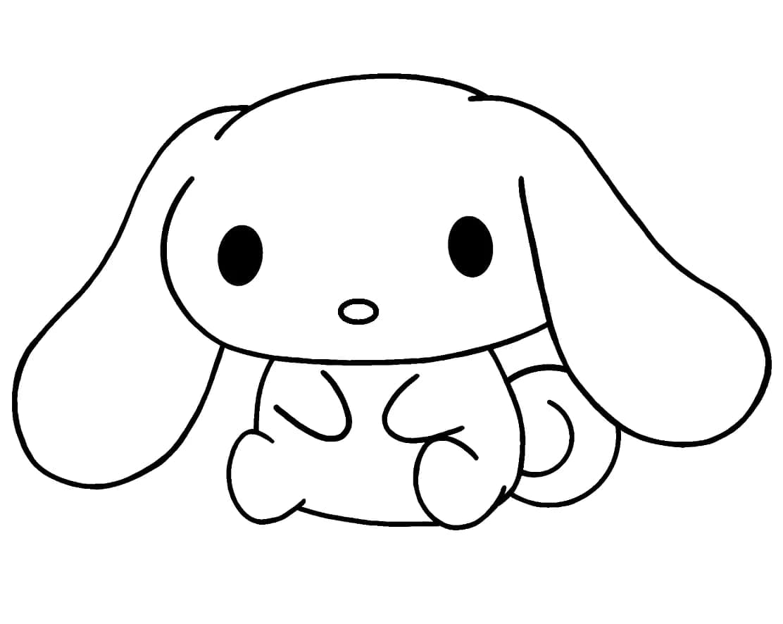 Cinnamoroll Triste coloring page