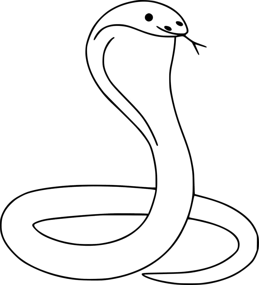 Cobra en Colère coloring page
