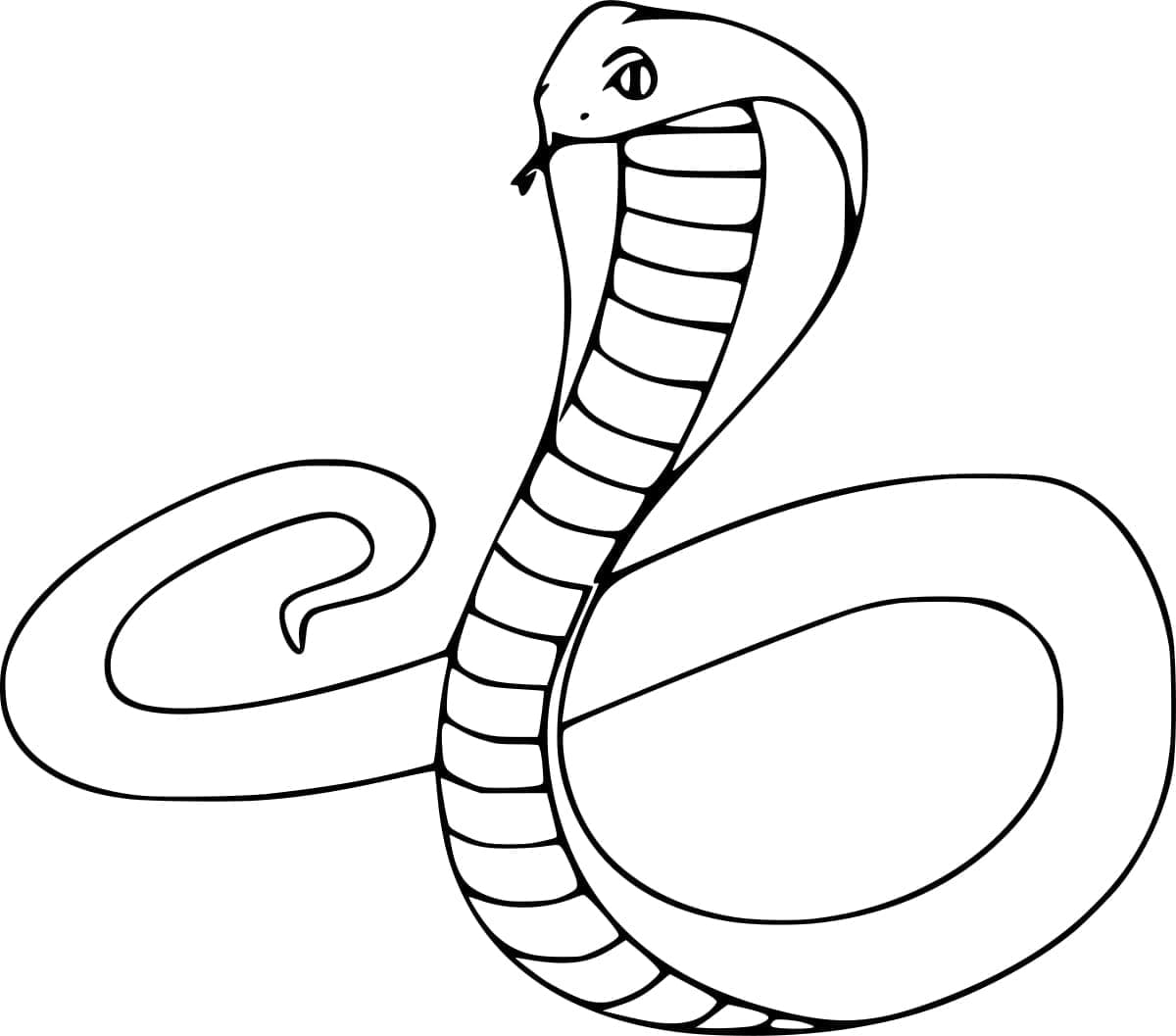 Coloriage Cobra Facile T l charger Et Imprimer Gratuit Sur 