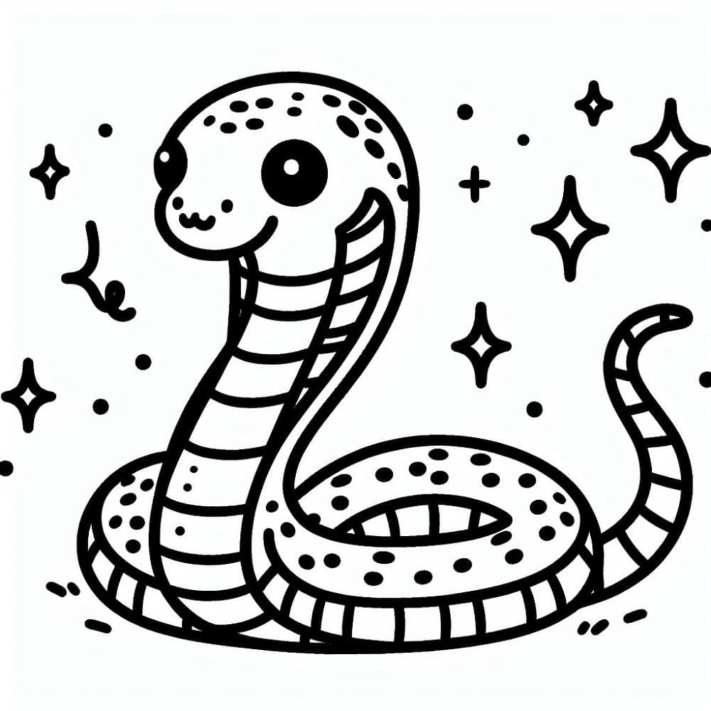 Coloriage Cobra Mignon T l charger Et Imprimer Gratuit Sur 