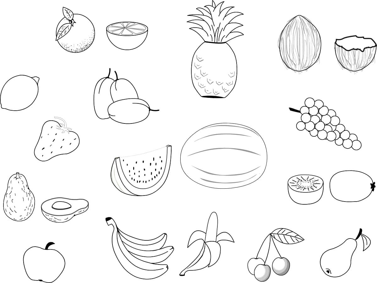 Collecte de Légumes coloring page