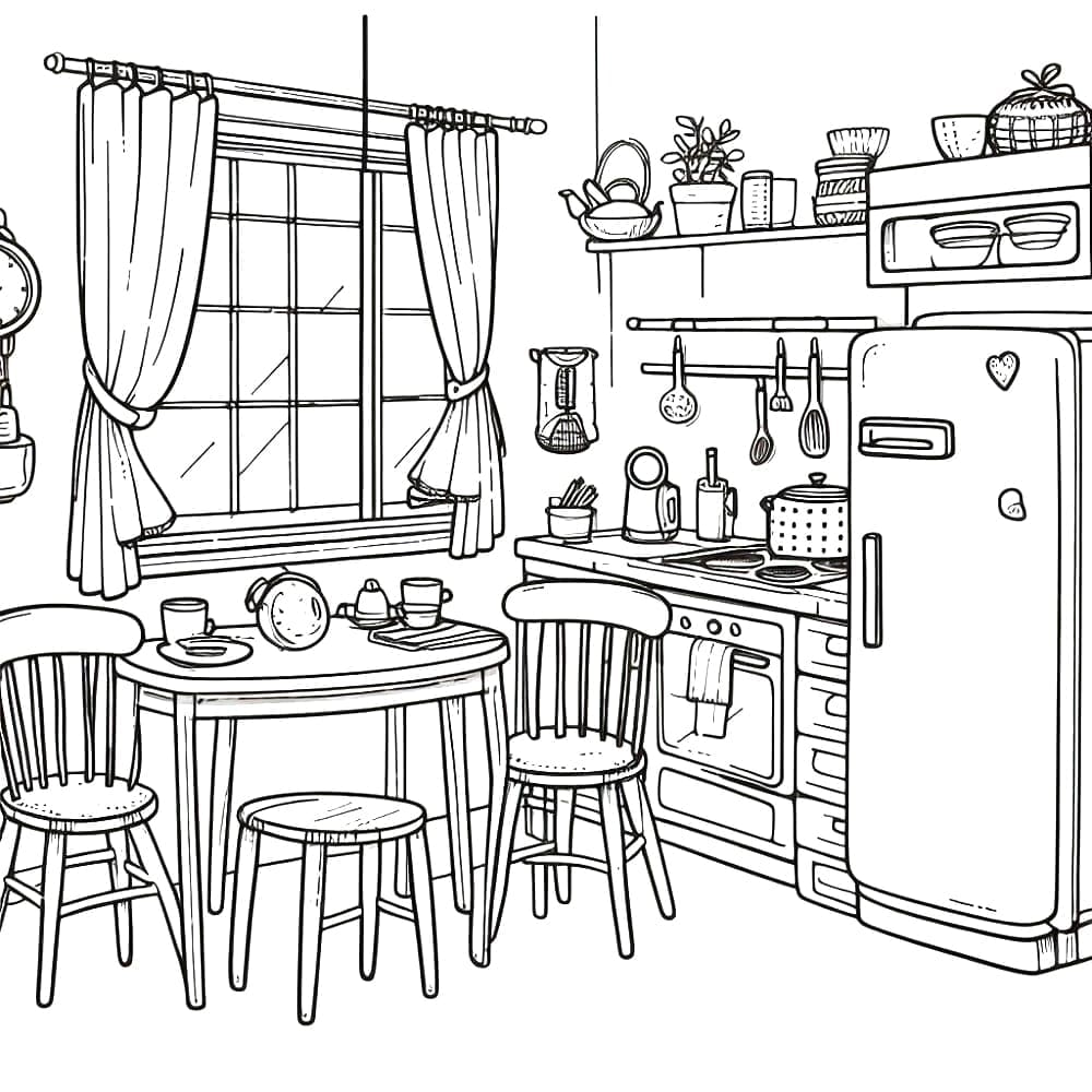 Coloriage Cuisine Gratuite - télécharger et imprimer gratuit sur ...