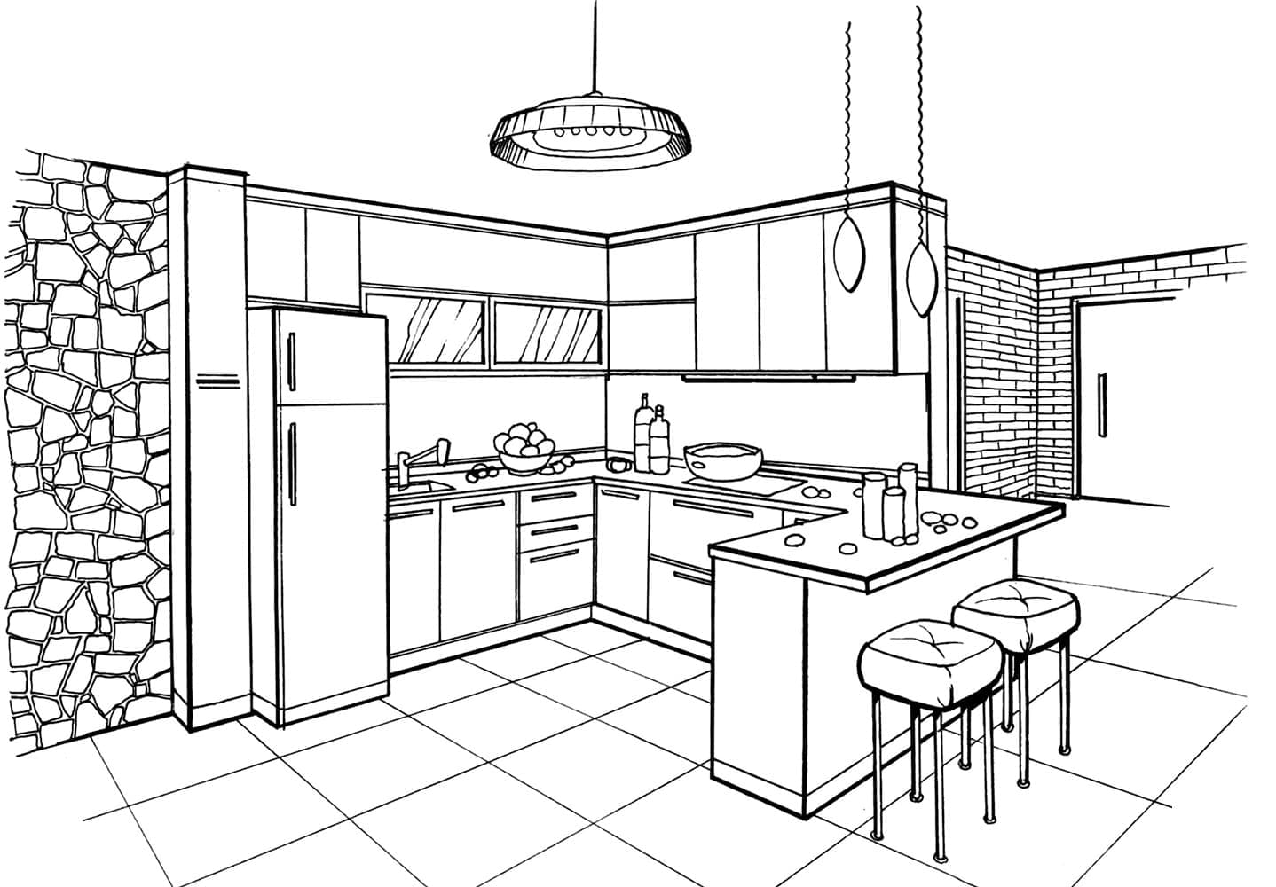 Cuisine Imprimable coloring page