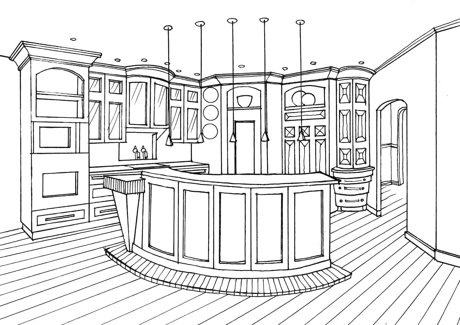 Cuisine Moderne coloring page
