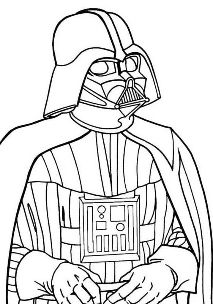 Dark Vador dans Star Wars coloring page